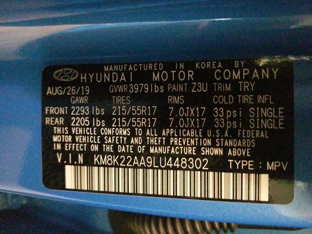 Photo 9 VIN: KM8K22AA9LU448302 - HYUNDAI KONA SEL 