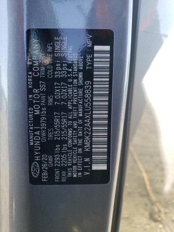 Photo 9 VIN: KM8K22AAXLU558839 - HYUNDAI KONA SEL 