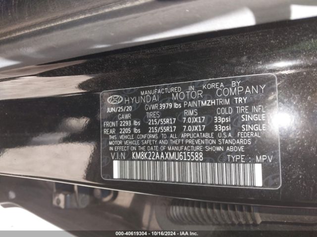 Photo 8 VIN: KM8K22AAXMU615588 - HYUNDAI KONA 