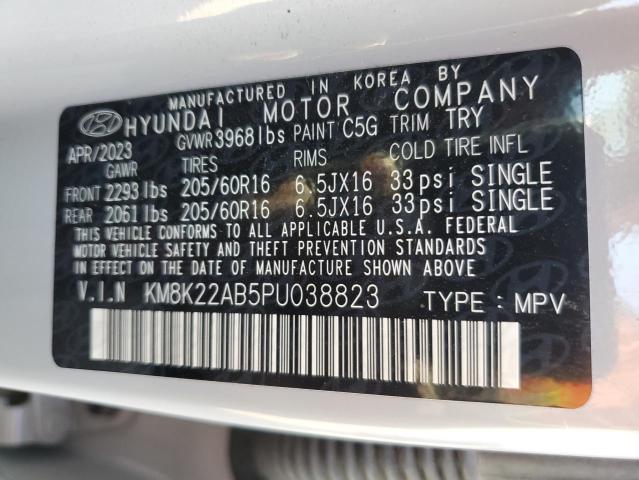 Photo 11 VIN: KM8K22AB5PU038823 - HYUNDAI KONA SE 