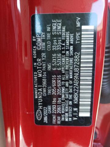 Photo 9 VIN: KM8K22AB9NU872882 - HYUNDAI KONA SEL 