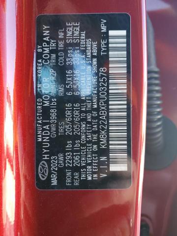 Photo 12 VIN: KM8K22ABXPU032578 - HYUNDAI KONA 