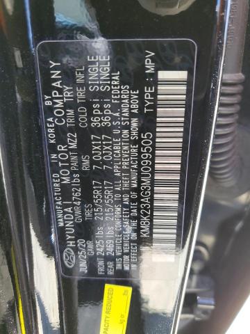 Photo 12 VIN: KM8K23AG3MU099505 - HYUNDAI KONA 