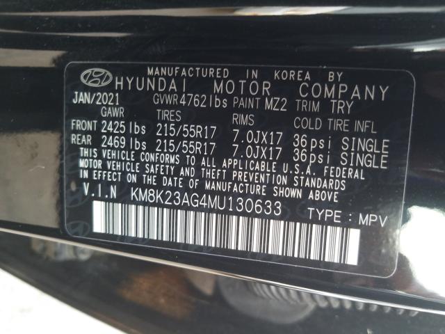 Photo 9 VIN: KM8K23AG4MU130633 - HYUNDAI KONA SEL 