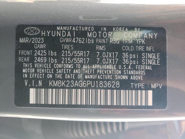 Photo 12 VIN: KM8K23AG6PU183628 - HYUNDAI KONA SE 