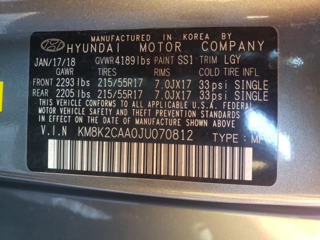 Photo 9 VIN: KM8K2CAA0JU070812 - HYUNDAI KONA 