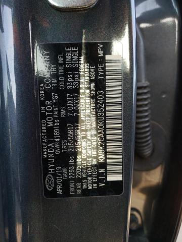 Photo 9 VIN: KM8K2CAA0KU352403 - HYUNDAI KONA SEL 