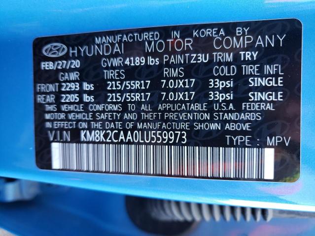 Photo 9 VIN: KM8K2CAA0LU559973 - HYUNDAI KONA SEL 