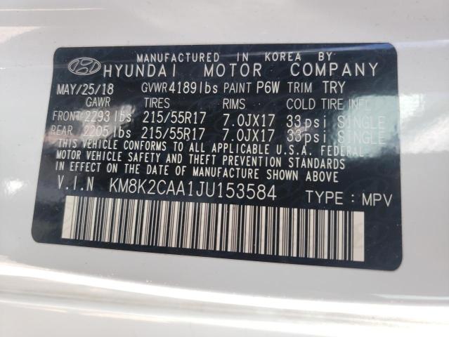 Photo 9 VIN: KM8K2CAA1JU153584 - HYUNDAI KONA SEL 