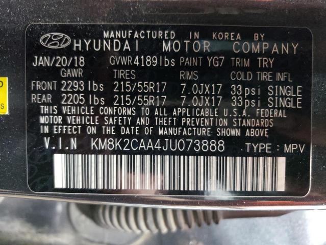 Photo 12 VIN: KM8K2CAA4JU073888 - HYUNDAI KONA 