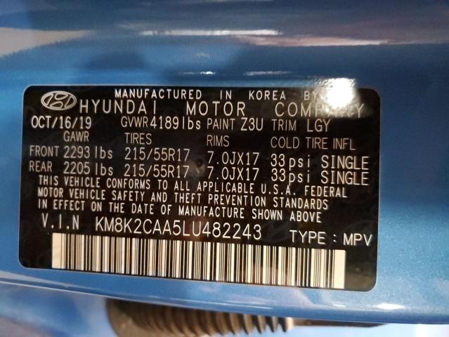 Photo 9 VIN: KM8K2CAA5LU482243 - HYUNDAI KONA SEL 