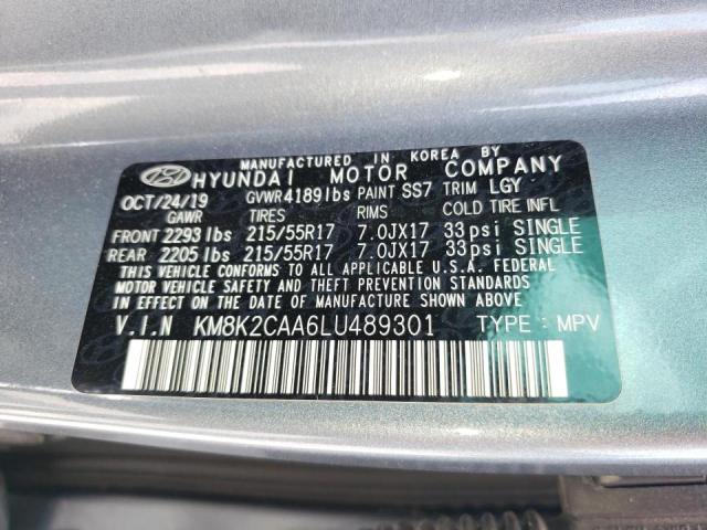 Photo 9 VIN: KM8K2CAA6LU489301 - HYUNDAI KONA SEL 