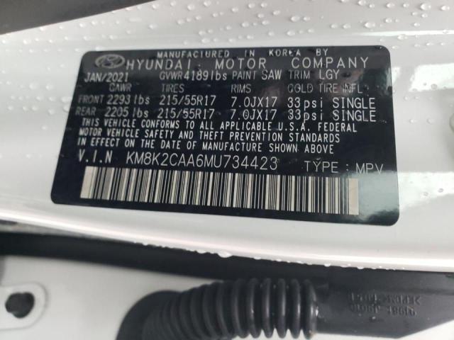 Photo 9 VIN: KM8K2CAA6MU734423 - HYUNDAI KONA SEL 