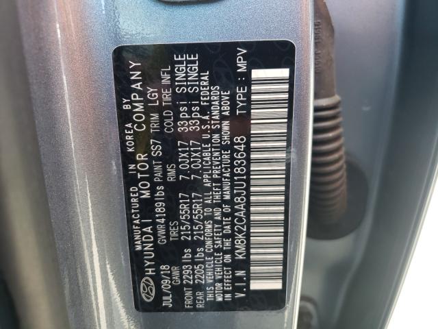 Photo 9 VIN: KM8K2CAA8JU183648 - HYUNDAI KONA SEL 