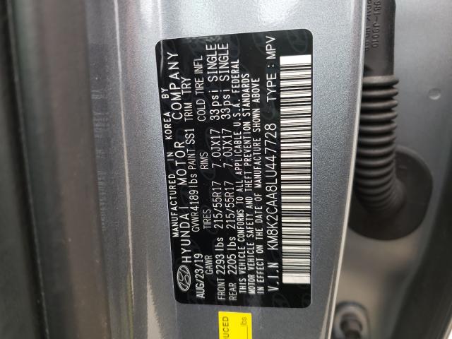 Photo 9 VIN: KM8K2CAA8LU447728 - HYUNDAI KONA SEL 