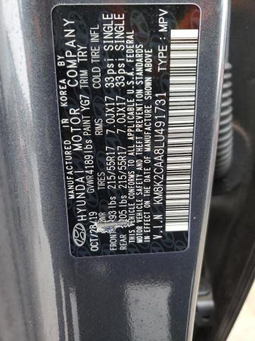 Photo 12 VIN: KM8K2CAA8LU491731 - HYUNDAI KONA SEL 