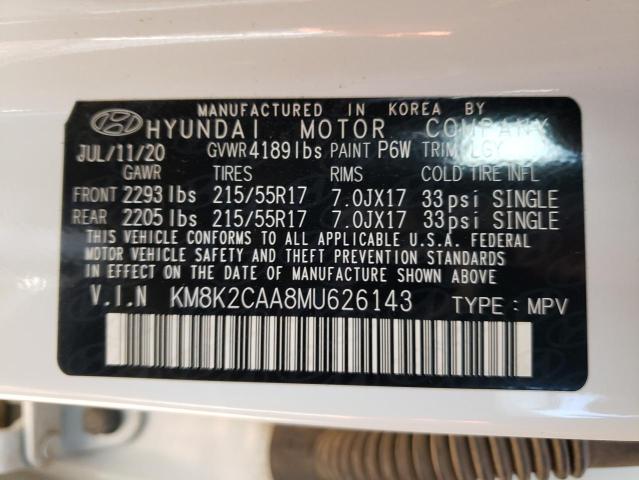 Photo 13 VIN: KM8K2CAA8MU626143 - HYUNDAI KONA SEL 