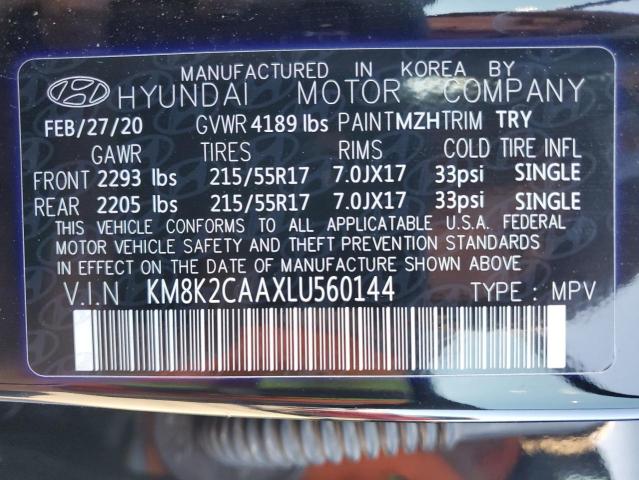 Photo 12 VIN: KM8K2CAAXLU560144 - HYUNDAI KONA SEL 