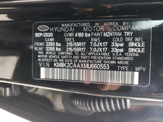 Photo 9 VIN: KM8K2CAAXMU660553 - HYUNDAI KONA 