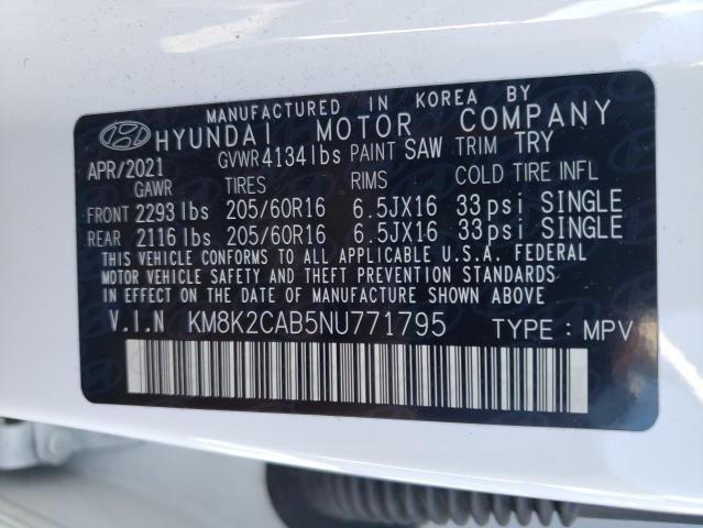 Photo 12 VIN: KM8K2CAB5NU771795 - HYUNDAI KONA 