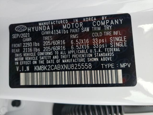 Photo 9 VIN: KM8K2CABXNU825558 - HYUNDAI KONA SEL 