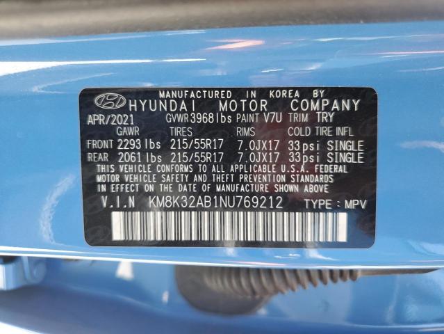 Photo 12 VIN: KM8K32AB1NU769212 - HYUNDAI KONA SEL 