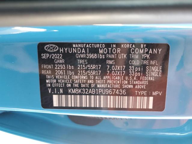 Photo 13 VIN: KM8K32AB1PU967436 - HYUNDAI KONA SEL 