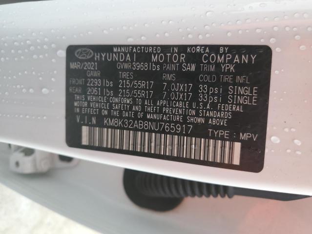 Photo 12 VIN: KM8K32AB8NU765917 - HYUNDAI KONA 