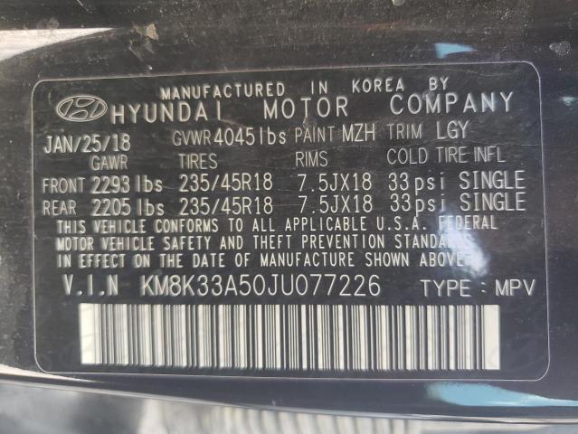 Photo 9 VIN: KM8K33A50JU077226 - HYUNDAI KONA LIMIT 