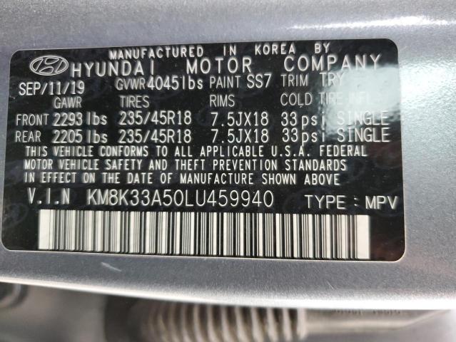 Photo 12 VIN: KM8K33A50LU459940 - HYUNDAI KONA LIMIT 