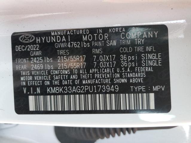 Photo 12 VIN: KM8K33AG2PU173949 - HYUNDAI KONA 