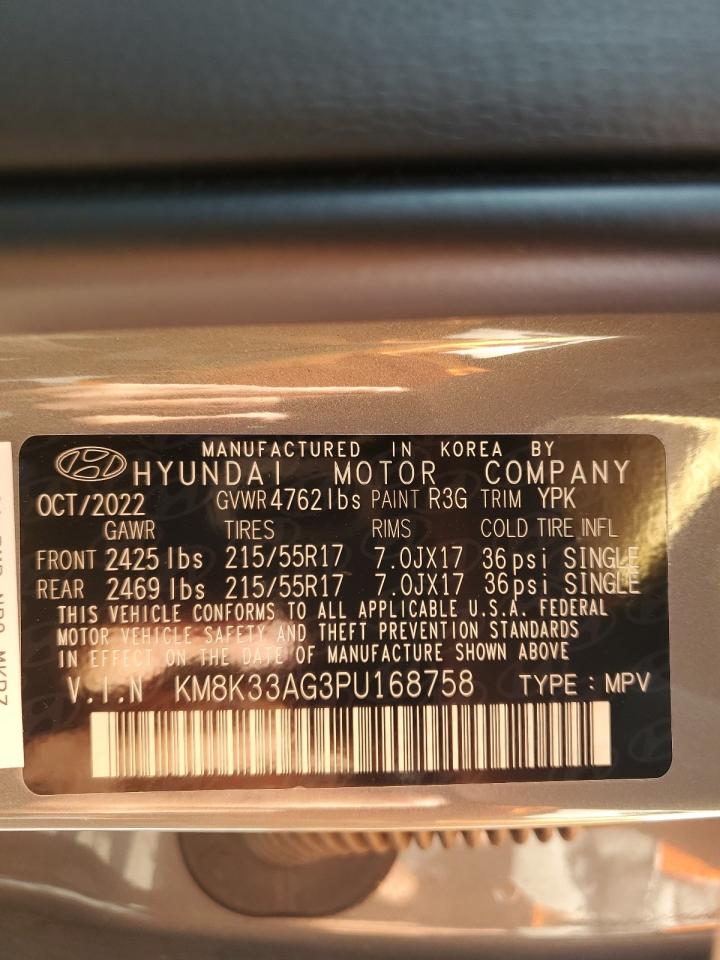 Photo 12 VIN: KM8K33AG3PU168758 - HYUNDAI KONA 