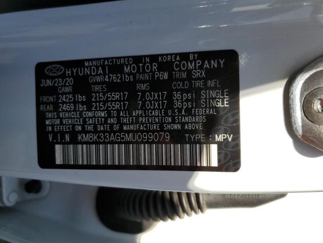 Photo 12 VIN: KM8K33AG5MU099079 - HYUNDAI KONA LIMIT 