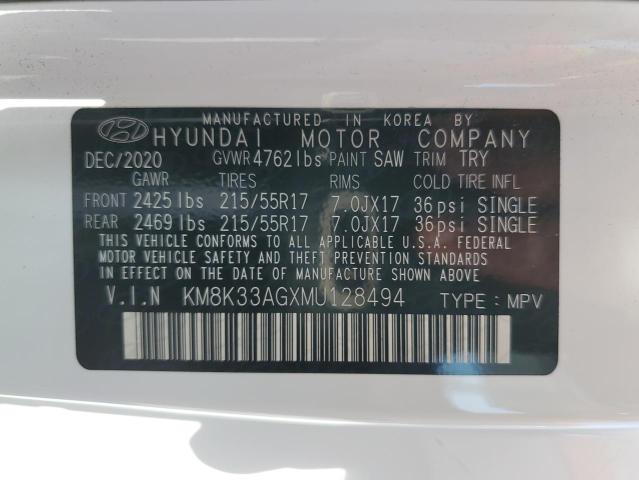 Photo 11 VIN: KM8K33AGXMU128494 - HYUNDAI KONA 