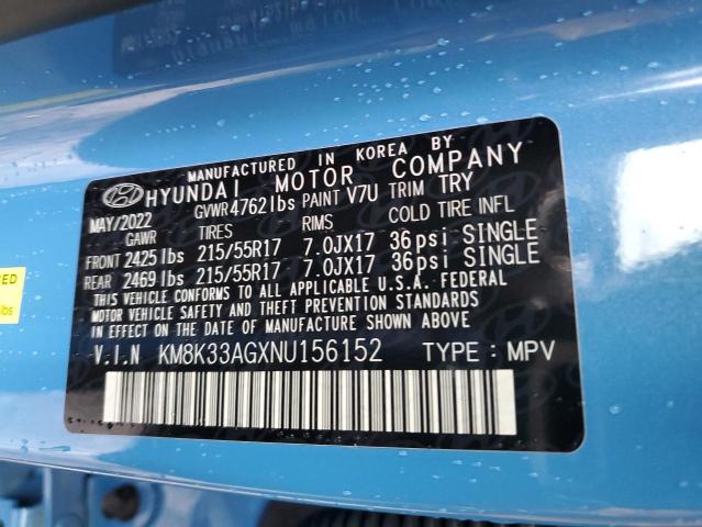 Photo 11 VIN: KM8K33AGXNU156152 - HYUNDAI KONA 