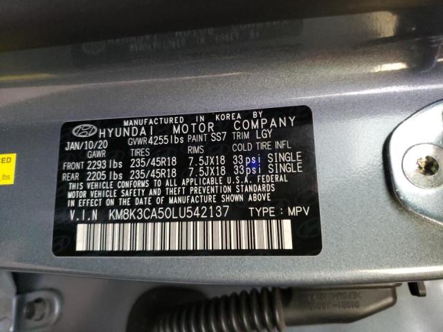 Photo 12 VIN: KM8K3CA50LU542137 - HYUNDAI KONA LIMIT 