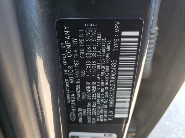 Photo 9 VIN: KM8K3CA52JU065885 - HYUNDAI KONA LIMIT 