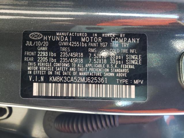 Photo 9 VIN: KM8K3CA52MU625361 - HYUNDAI KONA LIMIT 