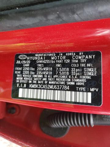 Photo 9 VIN: KM8K3CA52MU637784 - HYUNDAI KONA LIMIT 