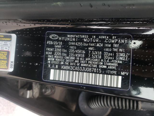 Photo 9 VIN: KM8K3CA53JU087815 - HYUNDAI KONA LIMIT 