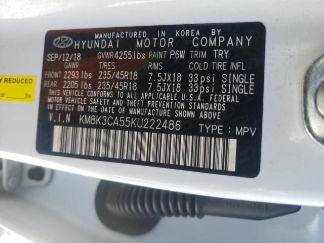 Photo 9 VIN: KM8K3CA55KU222486 - HYUNDAI KONA LIMIT 