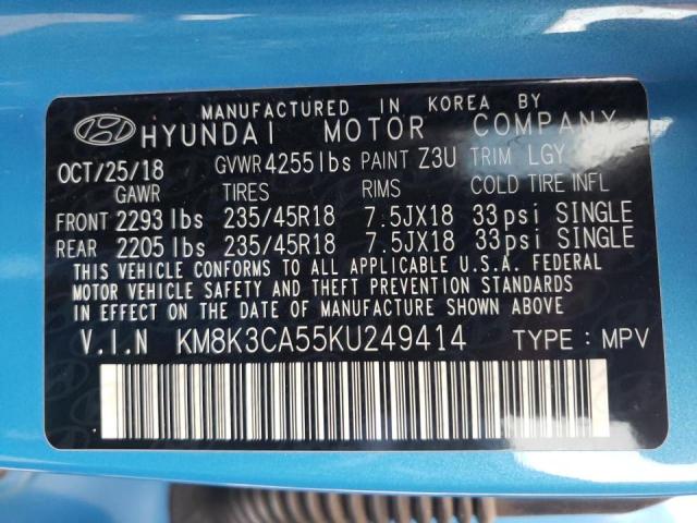 Photo 9 VIN: KM8K3CA55KU249414 - HYUNDAI KONA LIMIT 