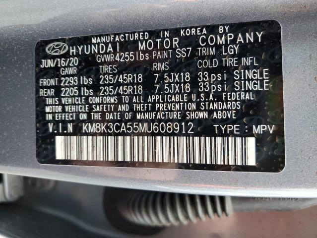 Photo 11 VIN: KM8K3CA55MU608912 - HYUNDAI KONA LIMIT 