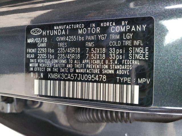 Photo 12 VIN: KM8K3CA57JU095478 - HYUNDAI KONA LIMIT 