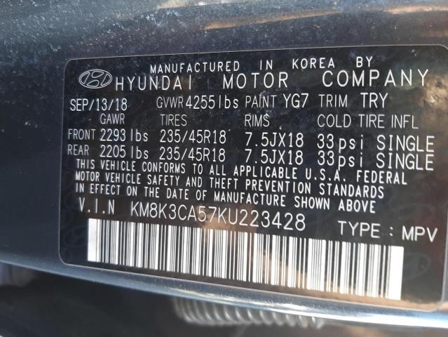 Photo 11 VIN: KM8K3CA57KU223428 - HYUNDAI KONA LIMIT 