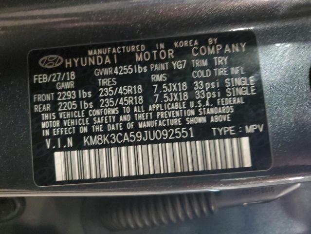 Photo 11 VIN: KM8K3CA59JU092551 - HYUNDAI KONA 