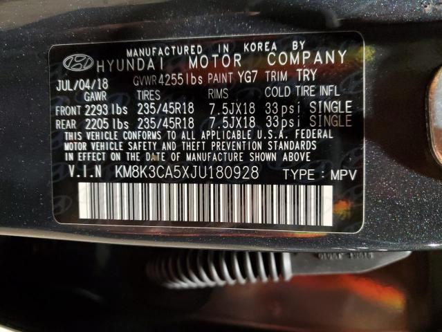 Photo 11 VIN: KM8K3CA5XJU180928 - HYUNDAI KONA 