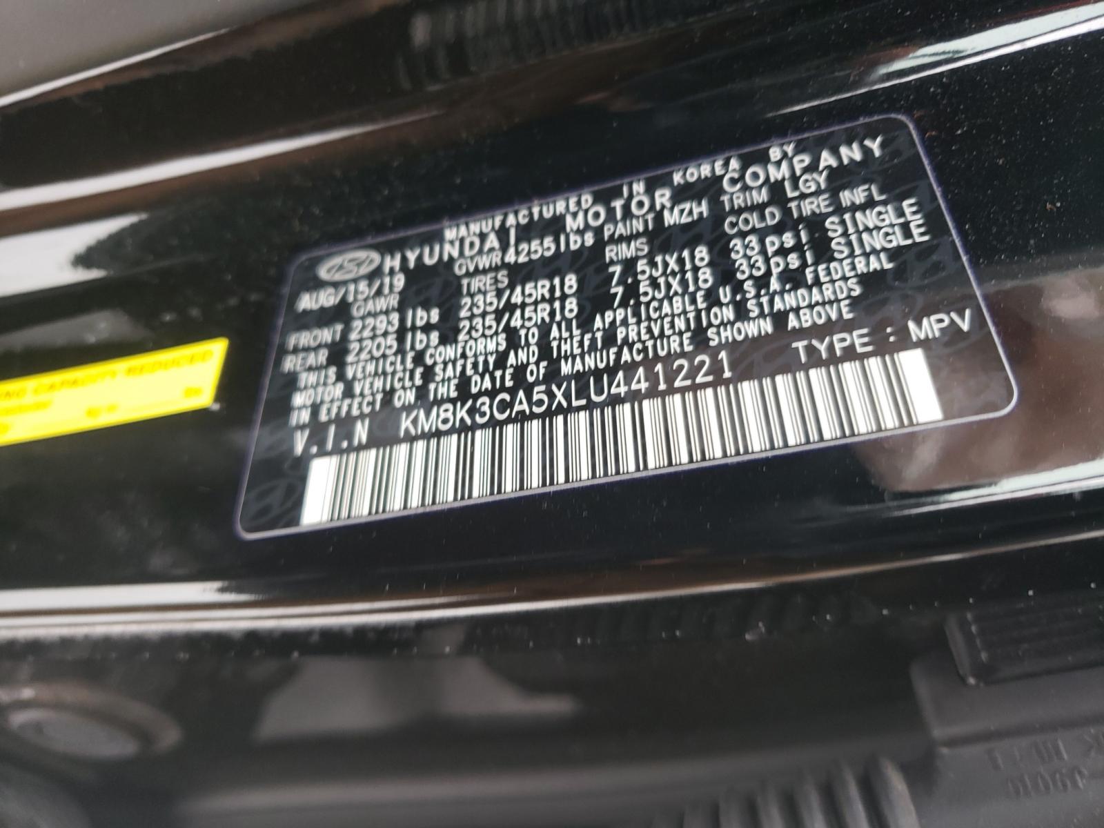 Photo 9 VIN: KM8K3CA5XLU441221 - HYUNDAI KONA LIMIT 