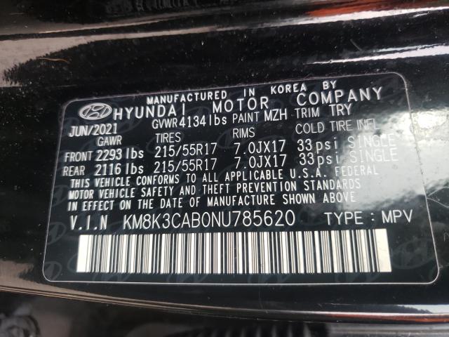 Photo 9 VIN: KM8K3CAB0NU785620 - HYUNDAI KONA SEL 