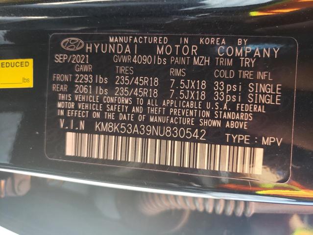 Photo 12 VIN: KM8K53A39NU830542 - HYUNDAI KONA LIMIT 